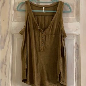 Olive FP Henley top S